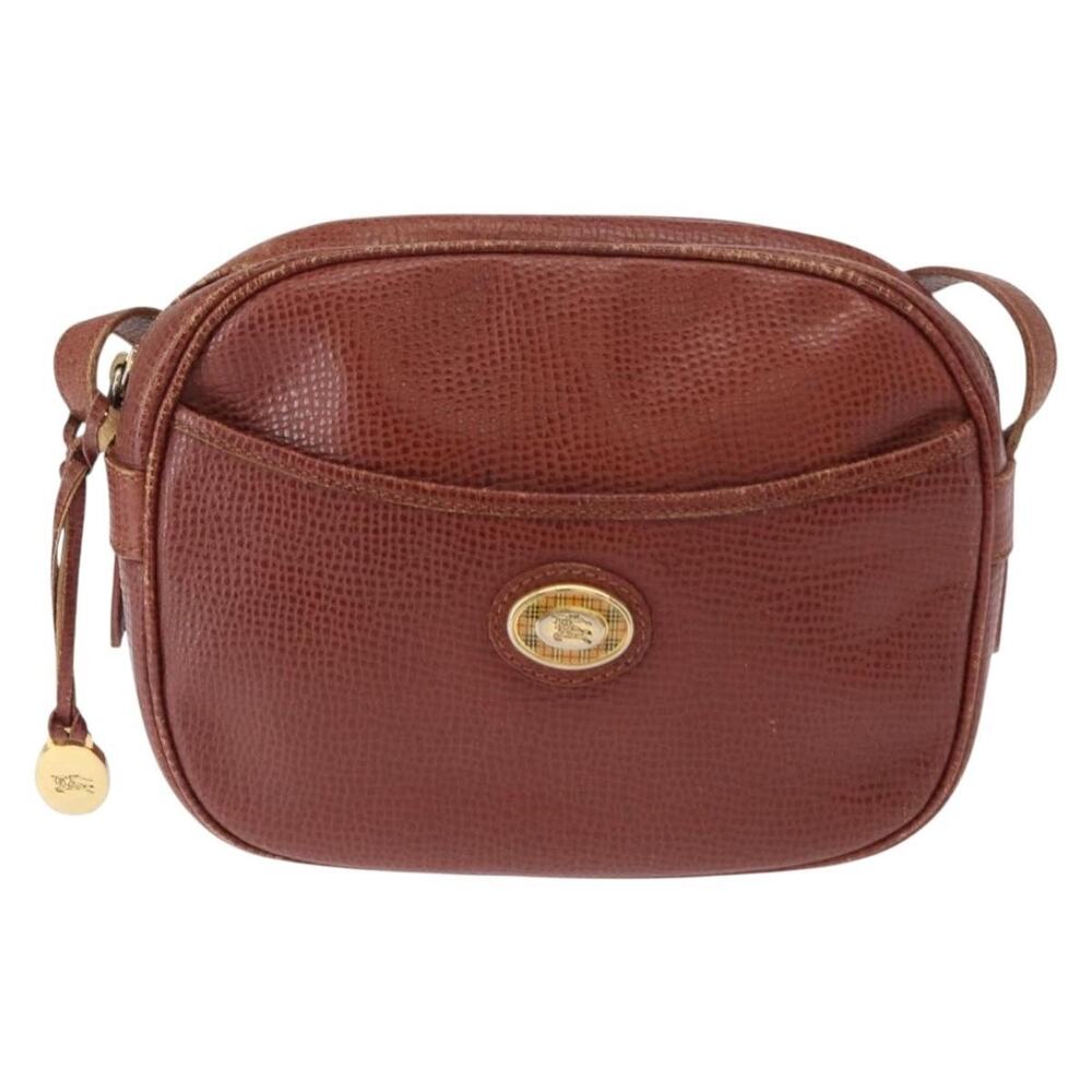 Burberry Leather Shoulder Bag Brown